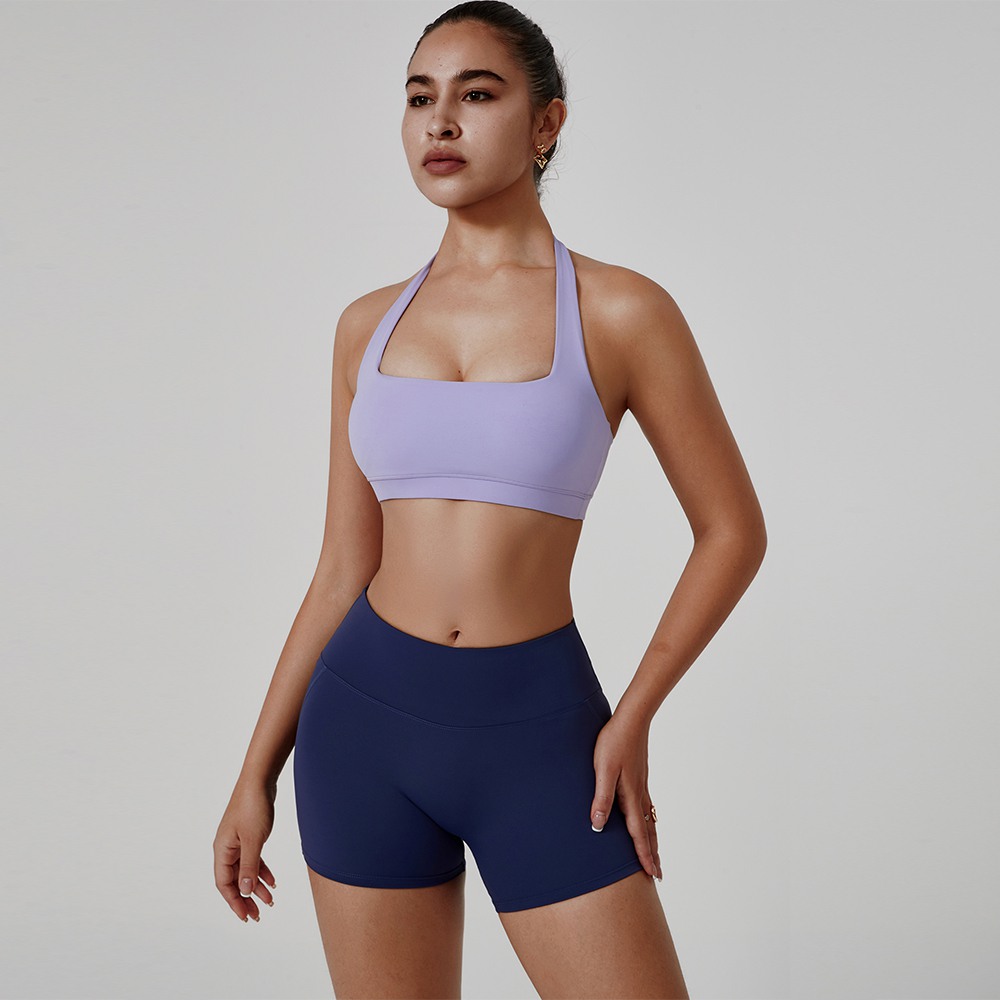 Yoga Top Seamed Halter Sports Bra Model ZR-210