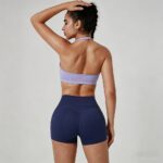 Yoga Top Seamed Halter Sports Bra Model ZR-210