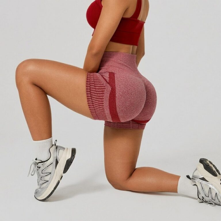 Yoga Shorts Seamless AB Yarn Sports Shorts